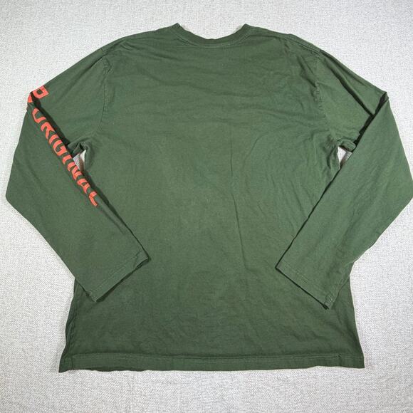 Hooey Men’s XL Green Long Sleeve Graphic Logo Western Rodeo T-Shirt Casual Top - Picture 2 of 7